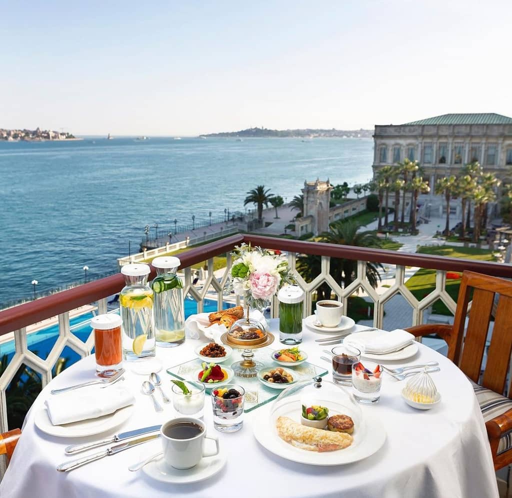 Breakfast in Çırağan Palace Hotel